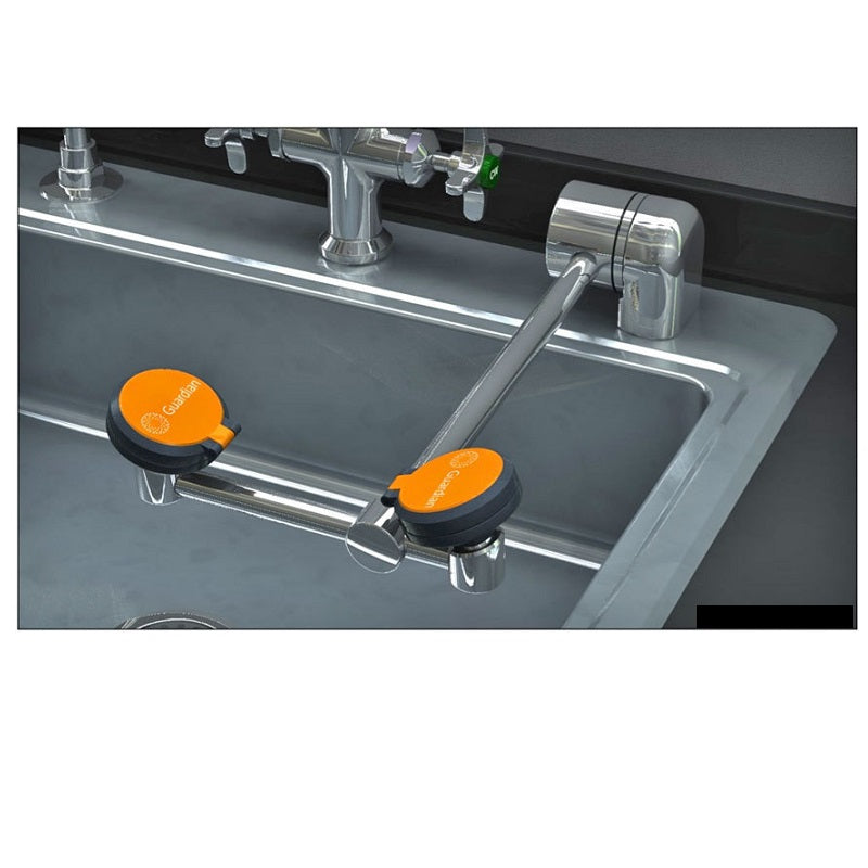 Eye/Face Wash Deck Mounted Auto Flow Swing Down