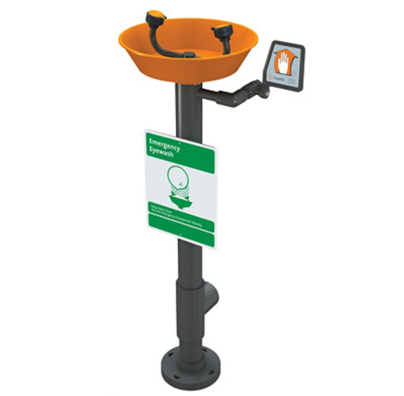 Eyewash Pedestal Mounted All PVC Construction
