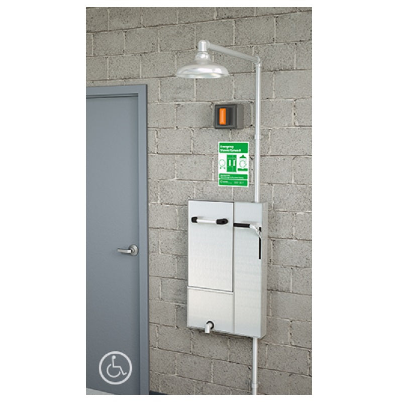 Safety Station Recessed with Drain Pan Surface Mounted