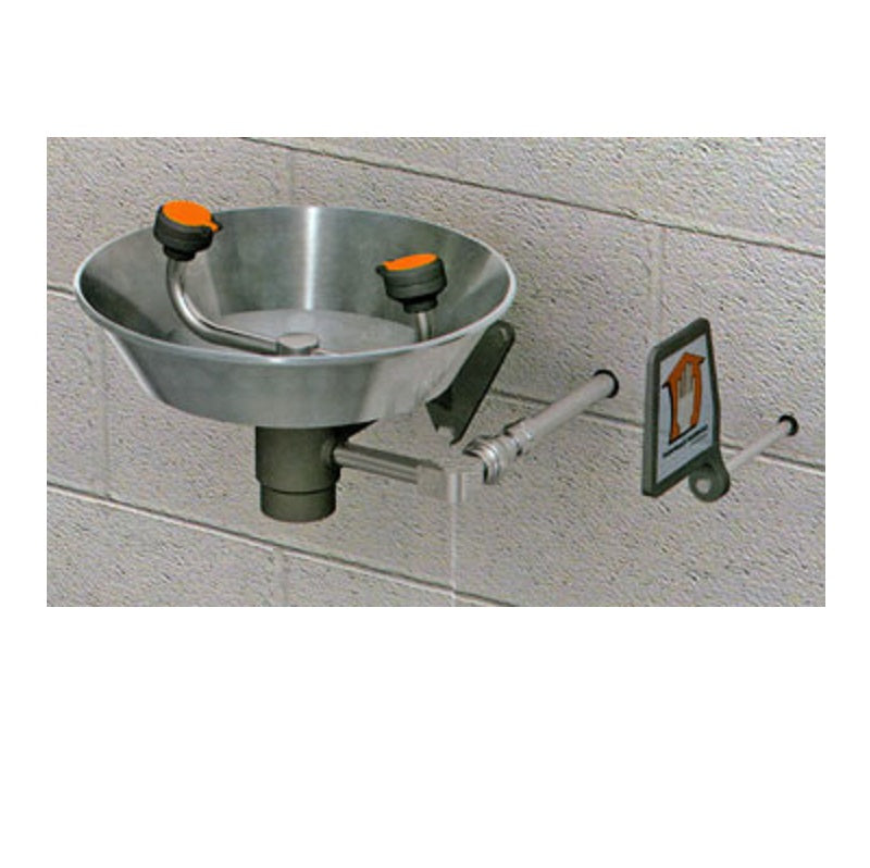 Eyewash Wall Mounted Freeze Resistant SS Bowl