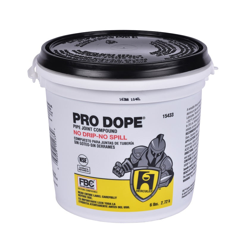 Pipe Joint Compound 6 Lb Plastic Pail with Handle Pro-Dope