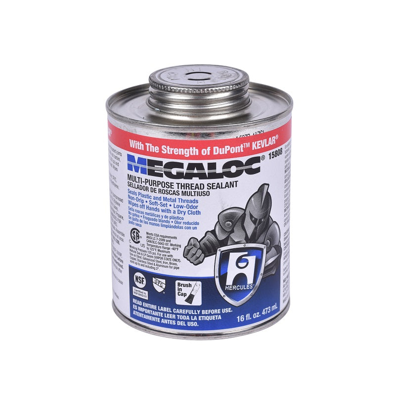 Pipe Joint Compound 1 Pt Brush Top Can Hercules Megaloc for ABS-PVC-CPVC