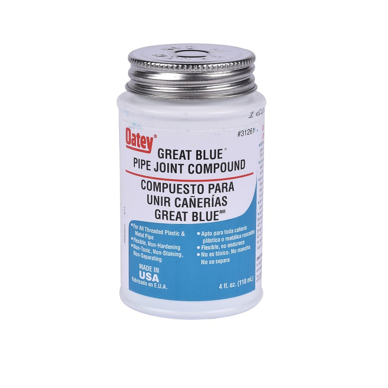 Pipe Joint Compound 4 Fl Oz Paste Blue for Threads to 2" Diameter