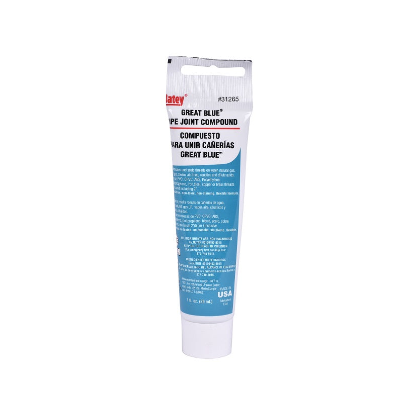 Pipe Joint Compound 1 Fl Oz Paste Blue for Threads to 2" Diameter