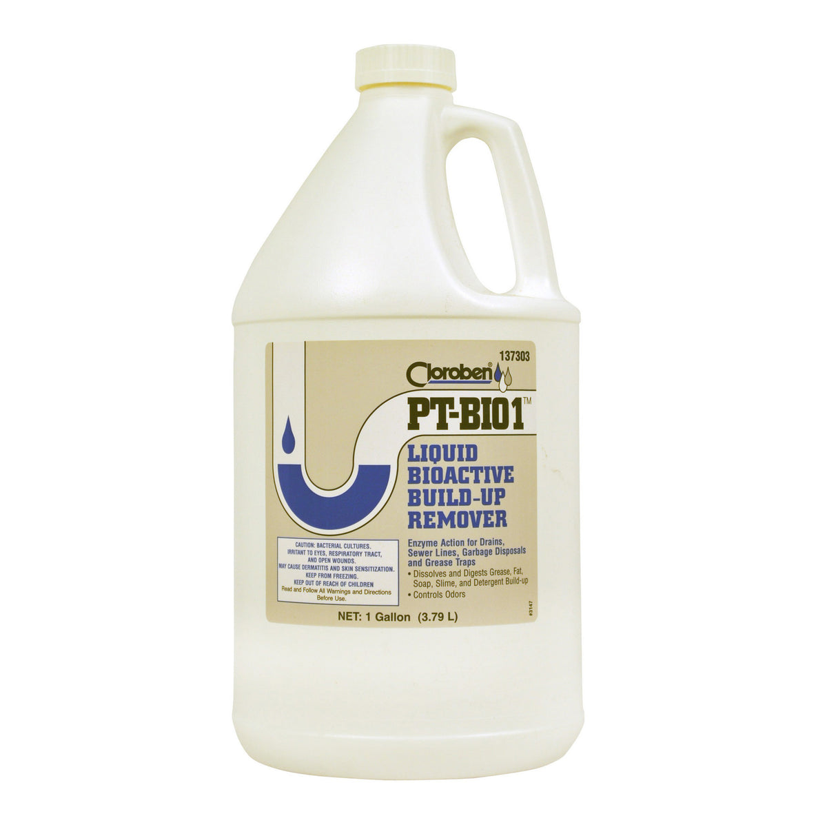 DRAIN CLEANER 1 GAL HERCULES PT-BIO1 137303 F/DRAIN & WASTE SYSTEMS
