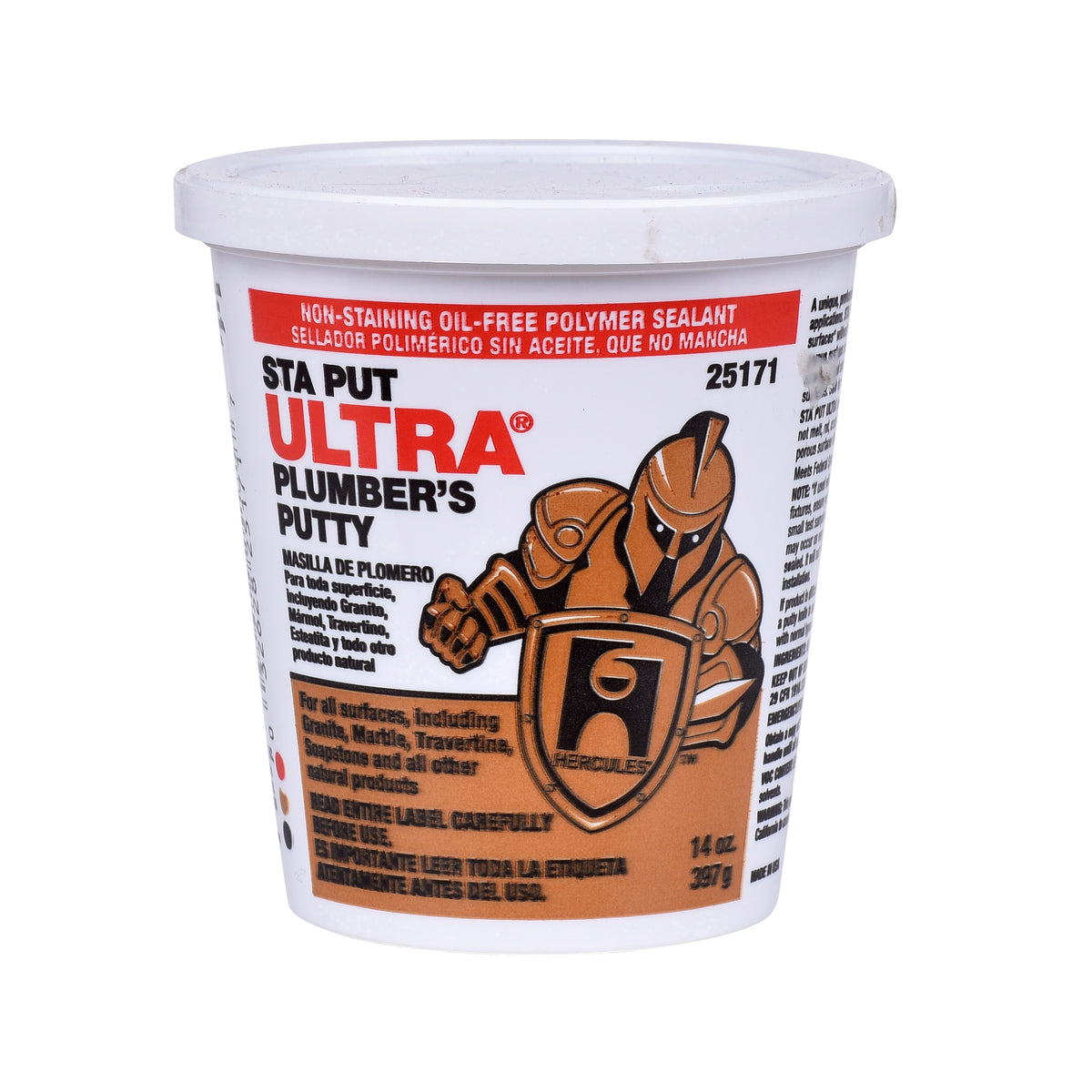 PUTTY 14 OZ HERCULES 25-171 "STA PUT ULTRA" STAIN FREE