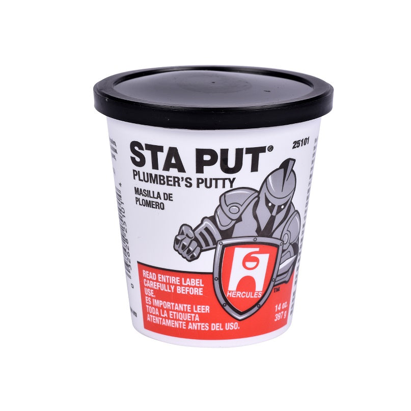 Plumber's Putty 14 Oz Tub Hercules Staput Non-Bleeding
