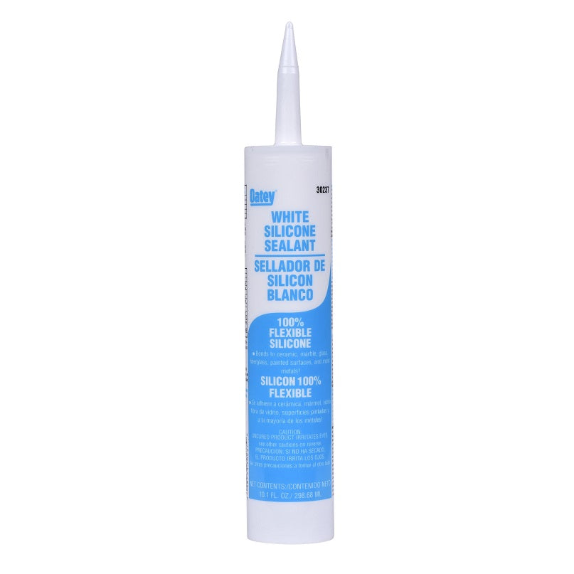 Caulk 10 Oz Cartridge White Silicone Sealant