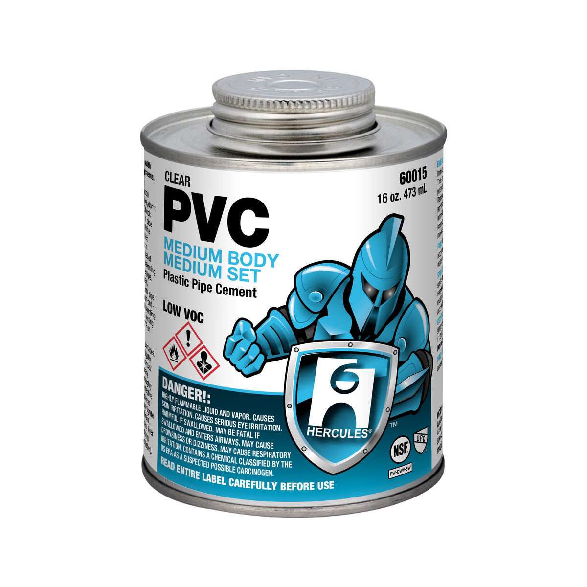 CEMENT 16 OZ CLEAR PVC 60015 MEDIUM BODY & MEDIUM SET