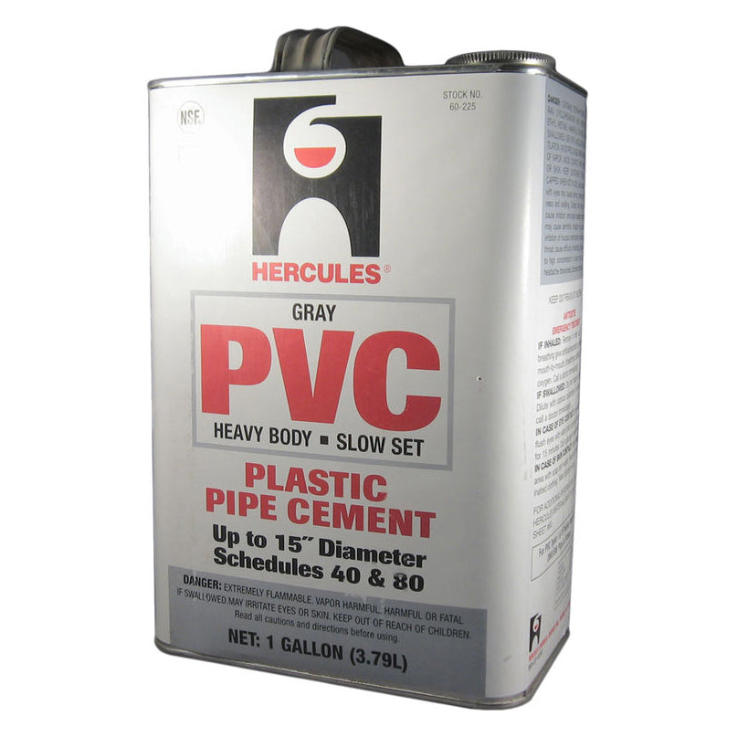 CEMENT 1 GAL GRAY PVC - 60225 HEAVY BODY & SLOW SET - CASE/6