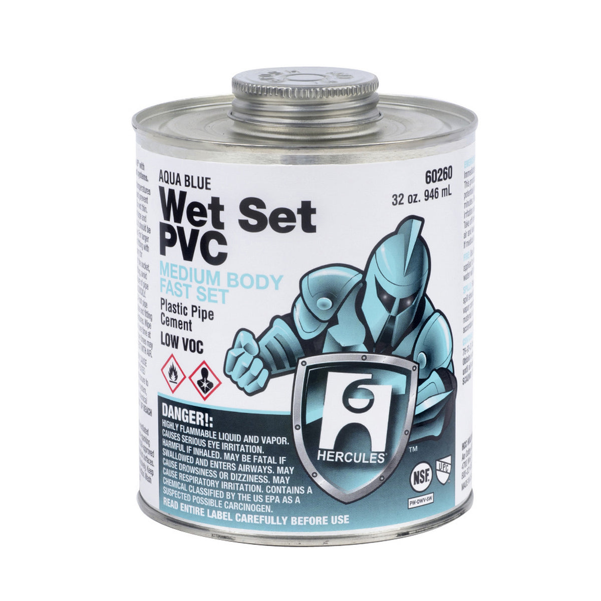 CEMENT 16 OZ AQUA BLUE PVC 60255 - WET SET - MEDIUM BODY