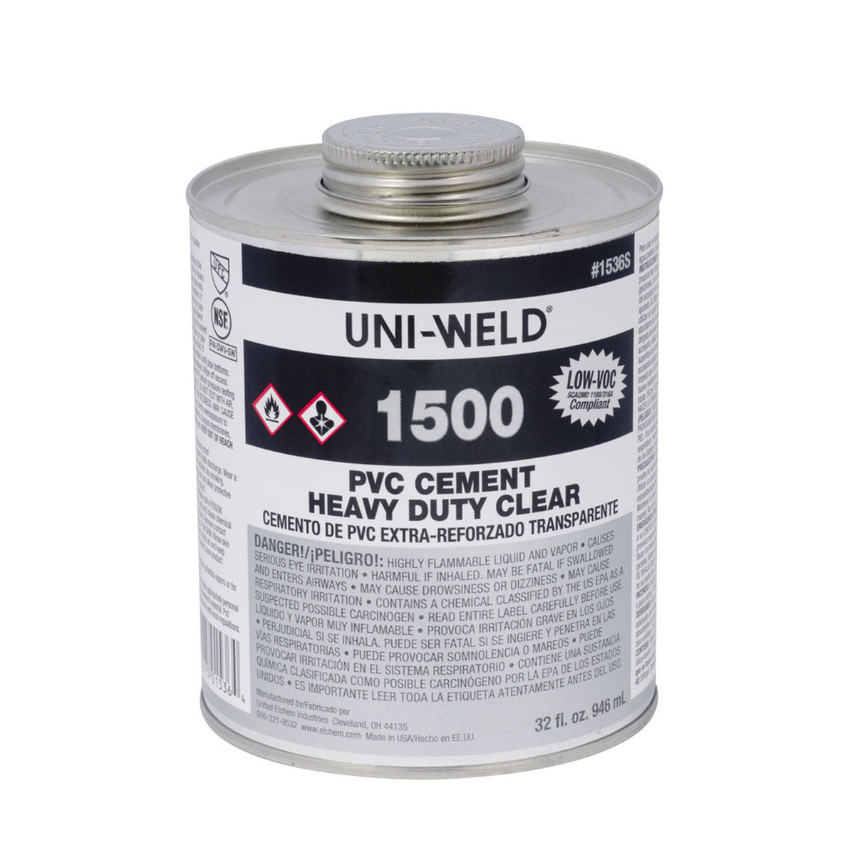 CEMENT 16 OZ CLEAR PVC - 1546S HEAVY DUTY - 1500 SERIES