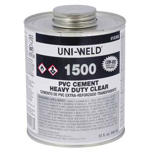 CEMENT 1 GAL CLEAR PVC - 1524 HEAVY DUTY - 1500 SERIES