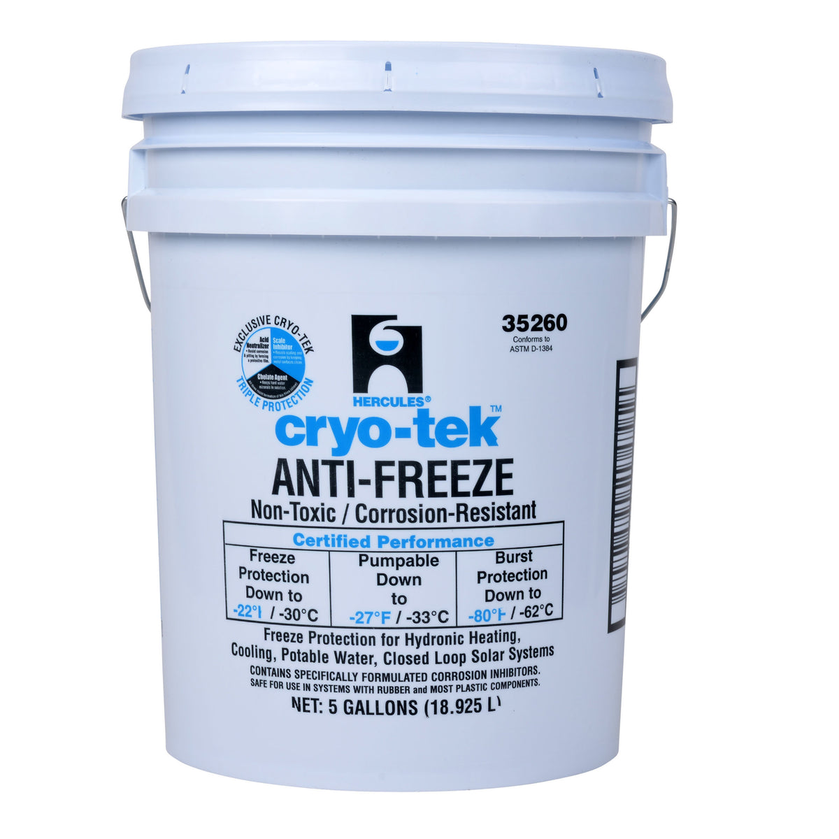ANTIFREEZE 5 GALLON BLUE 35260 CRYO-TEK ORIGINAL PRE-MIXED