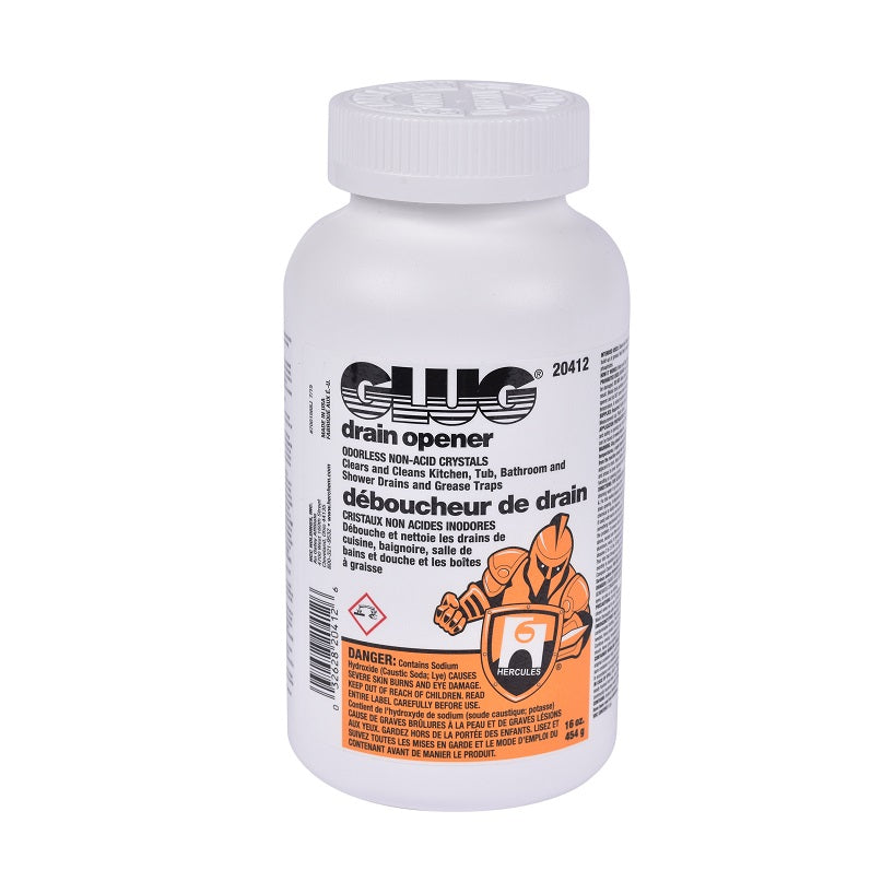 Drain Cleaner 16 Oz Glug Crystals Drain Opener Non-Fuming