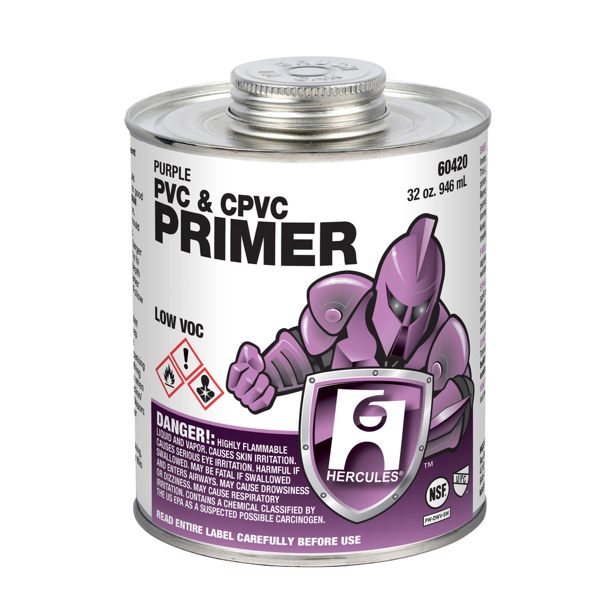 PRIMER 16 OZ PURPLE 60415 F/ PVC & CPVC PIPE & FITTING