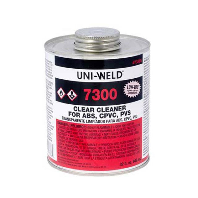 CLEANER 8 OZ CLEAR ALL PURPOSE 7356S - F/ABS, PVC & CPVC