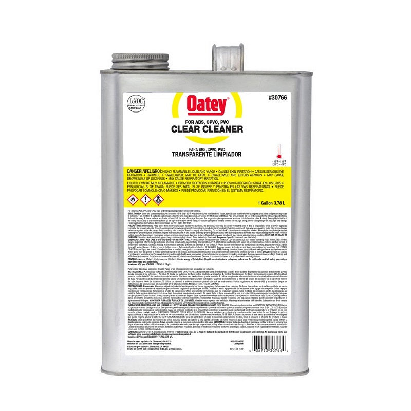 Cleaner 1 Gal Clear Lo-V.O.C for ABS-PVC-CPVC