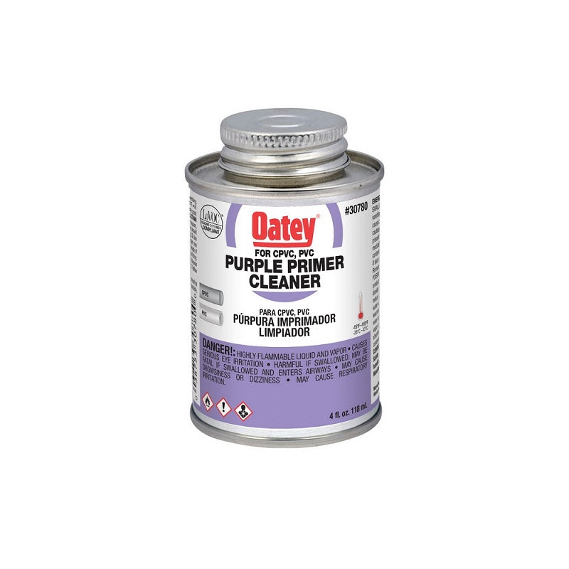 Primer/Cleaner 4 Oz Purple for PVC & CPVC Pipe & Fittings