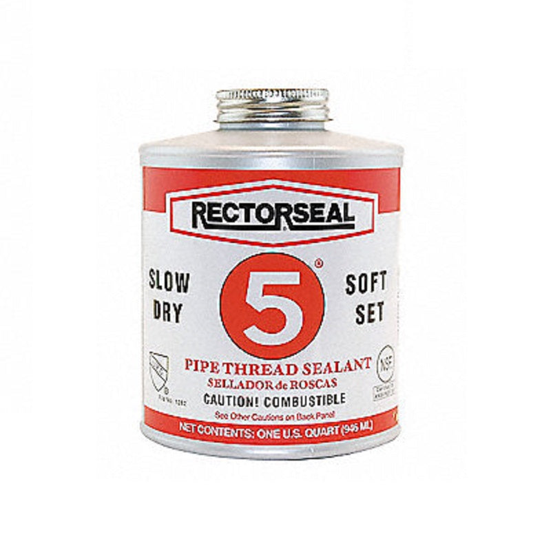 Thread Sealant 1 Qt No 5  Yellow Multi-Purpose Brush Top Can