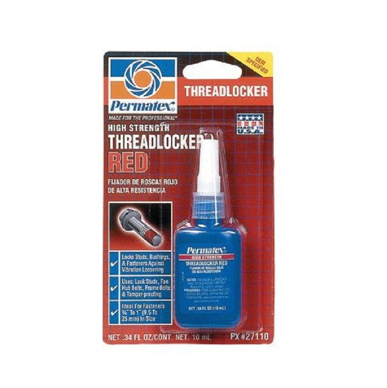 Thread Locker Red 10 ml Bottle for Locking Studs