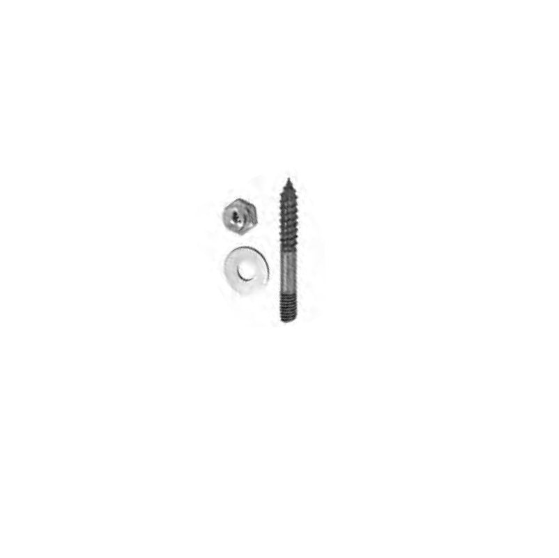 Closet Screw Set 1/4"X2-1/2"