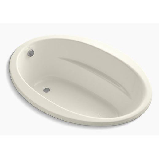 Sunward 60x42" Drop-In Bathtub w/End Drain in Biscuit