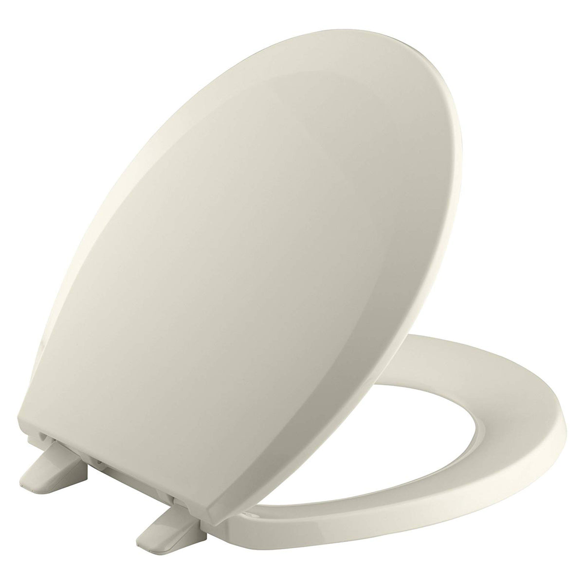 Lustra Almond Round Front Toilet Seat w/Quick Release Hinges