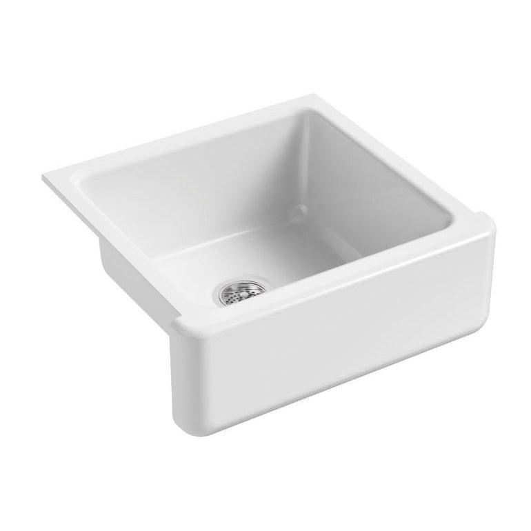 Whitehaven 23-1/2x21-9/16x9-13/16" Cast Iron Sink in White