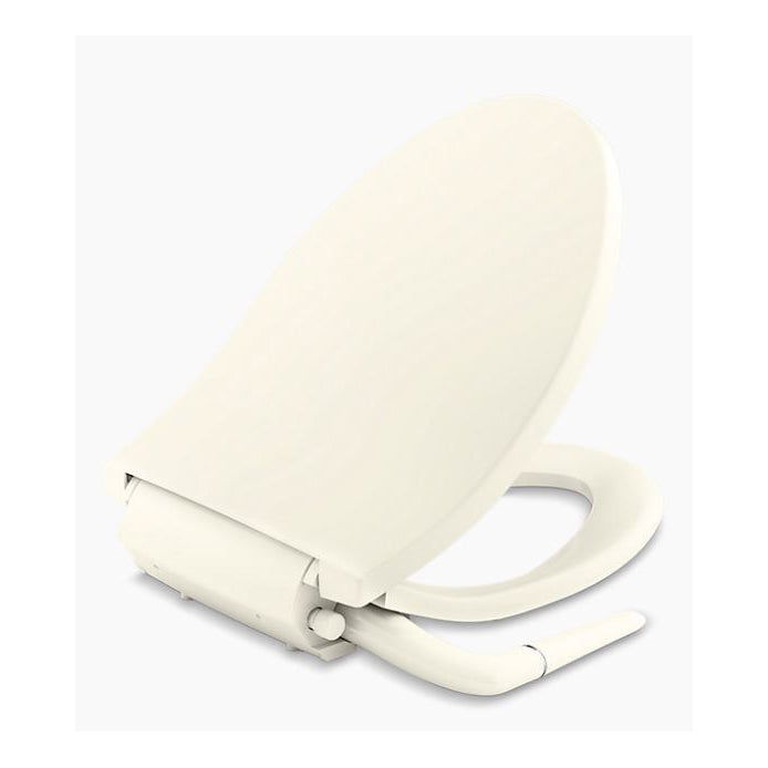 Puretide Quiet Close Elongated Manual Cleansing Toilet Seat in Biscuit
