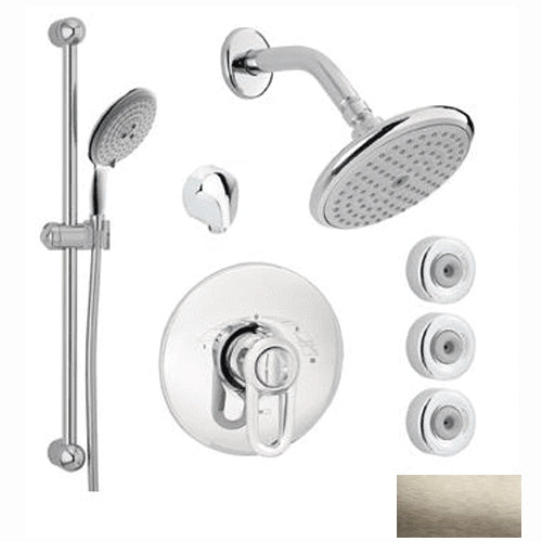 Metro Shower Trim W/Multi-Function Showerhead And Handshower In Brushed Nickel