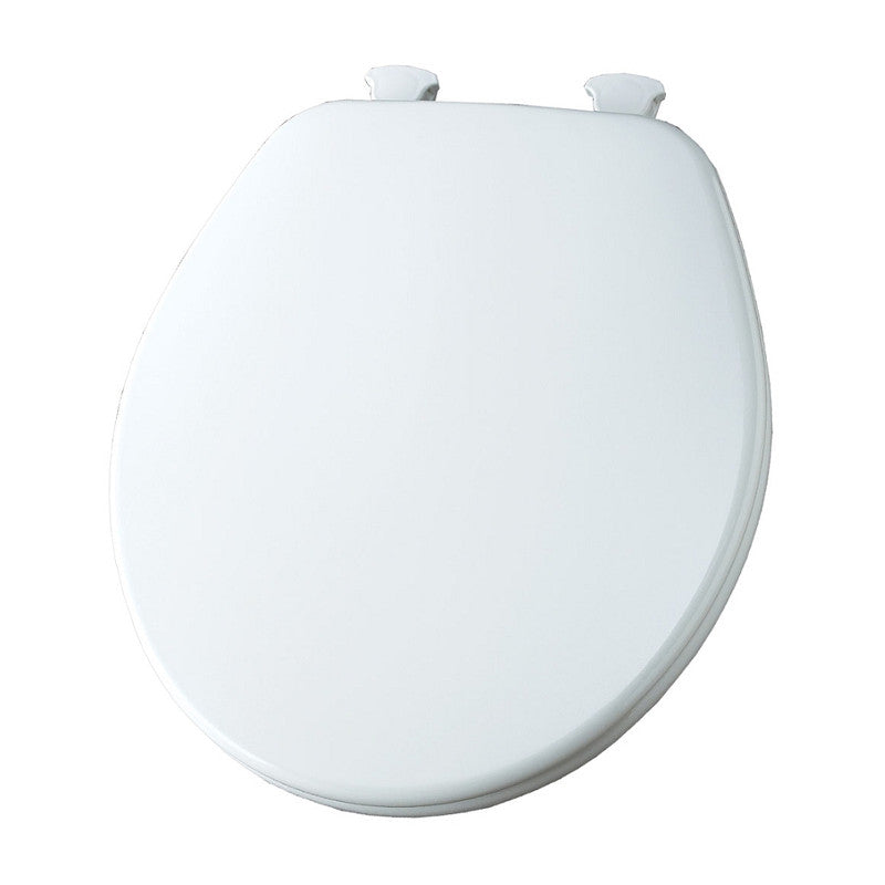Toddler/Baby Wood Closed Front Toilet Seat w/Cover in White