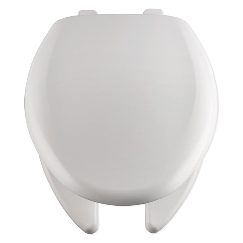 Elongated Heavy Duty Plastic Toilet Seat in White