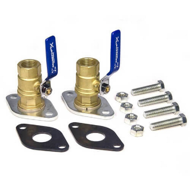 Flange Set w/Isolation Valve Dielectric 1-1/4" NPT Bronze #96806132
