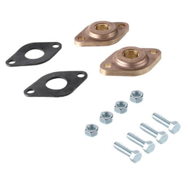 FLANGE SET 3/4 BRONZE NPT END 519651 GF 15/20 FLANGE