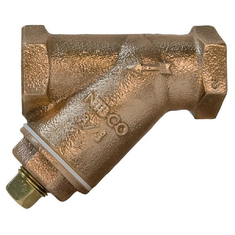 Y-Strainer 2" Bronze Threaded with 20 Mesh Stainless Steel Screen with Plug