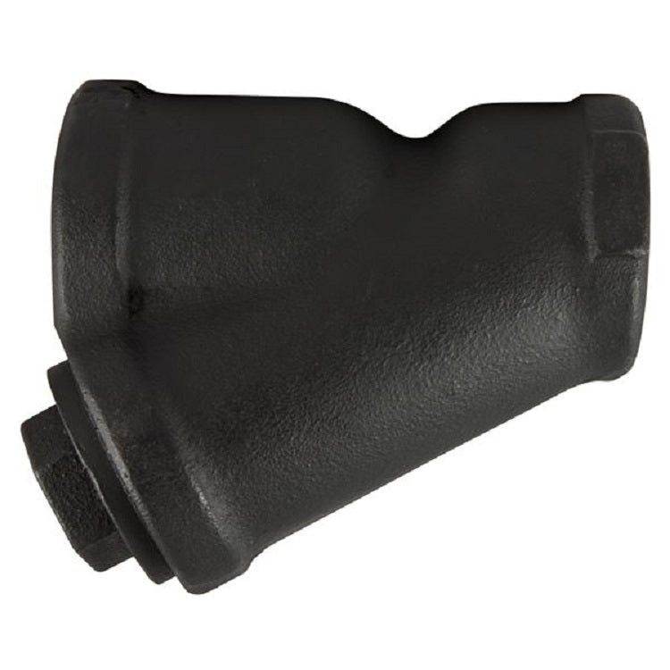 Y-Strainer 1/2" Cast Iron Threaded with 20 Mesh Stainless Steel Screen with Plug