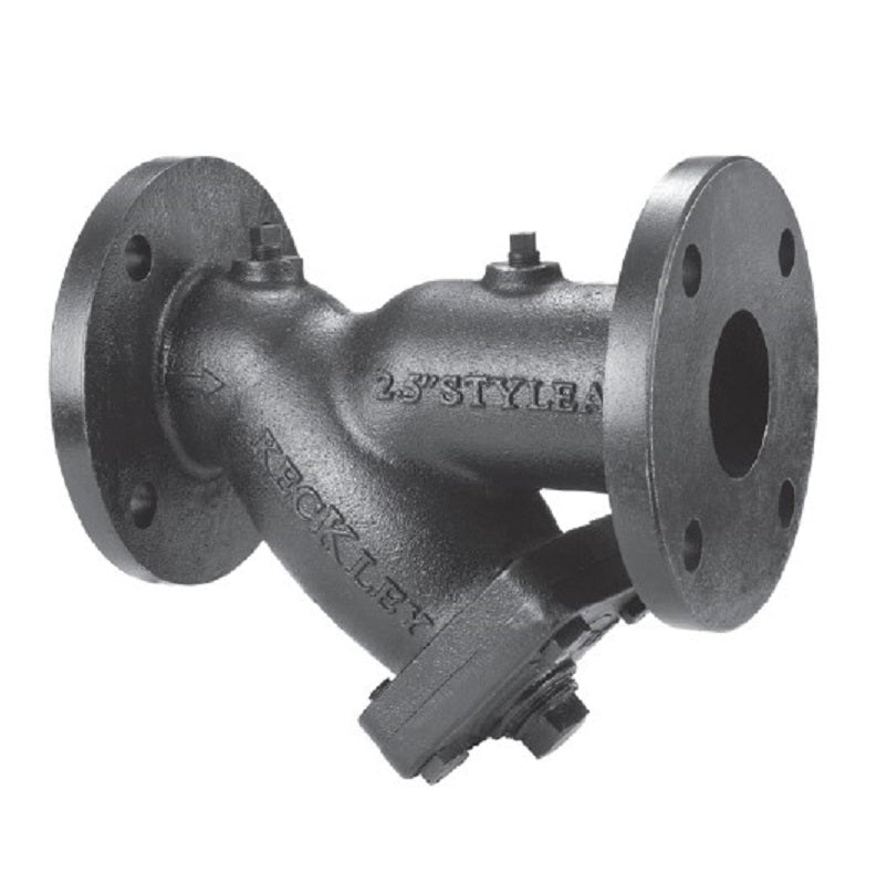 Y-Strainer 4" Cast Iron Flanged with 1/16" Perf Stainless Steel Screen 125 PSI