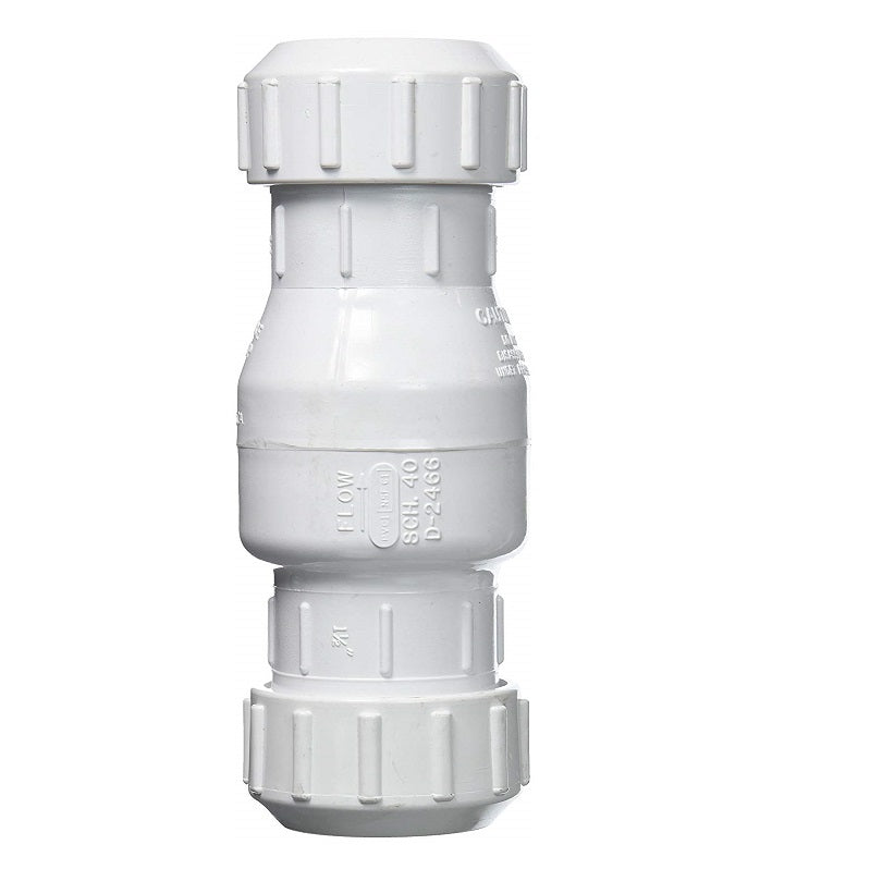 Check Valve 1-1/2" PVC Compression