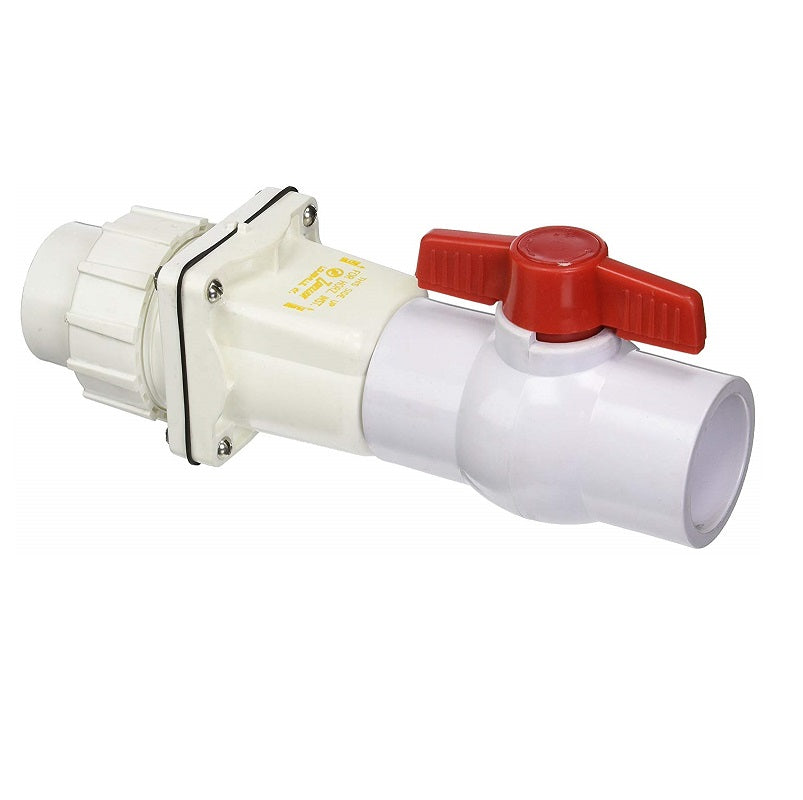 Check & Ball Valve 1-1/2" PVC Union Combination