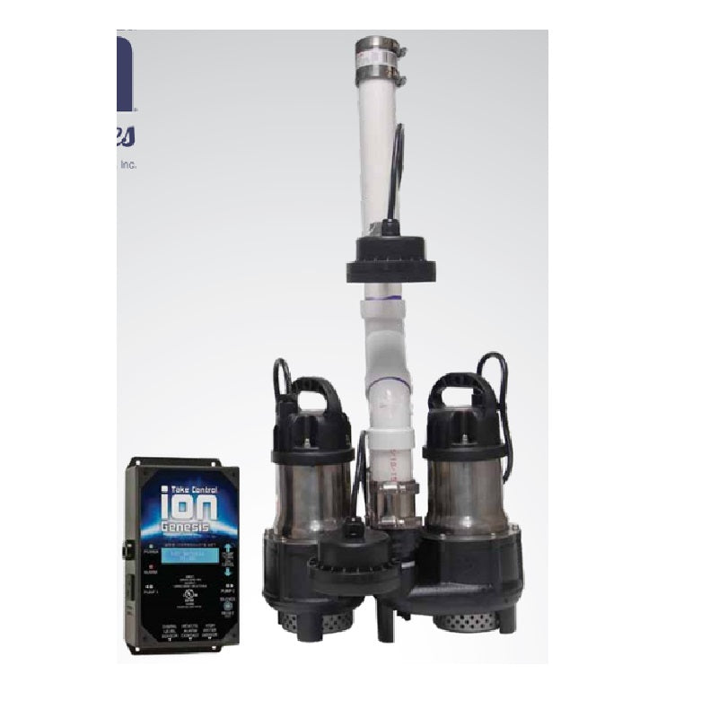 DUPLEX PUMP SYSTEM MPPIII 2- 1/3HP BA33 PUMPS 10' CARDED