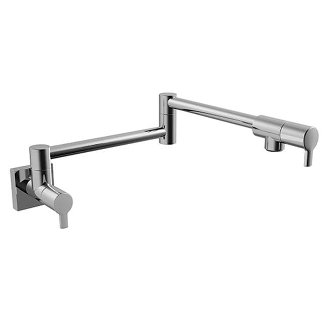 Luna-E Single Hole Wall Mount Pot Filler in Chrome