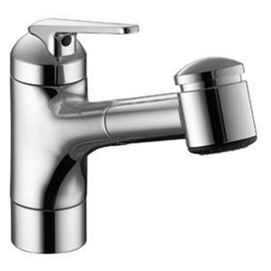Domo Single Handle Pull-Out Spray Kitchen Faucet Chrome