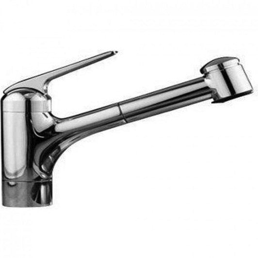 Domo Single Handle Pull-Out Spray Kitchen Faucet Stainless Steel