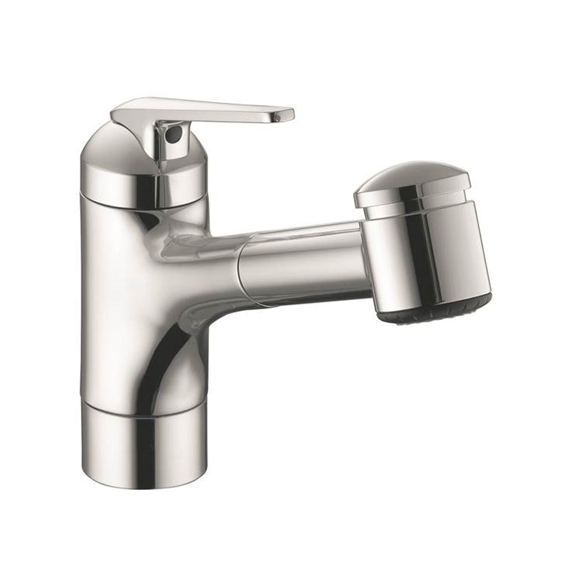 Domo Single Handle Pull-Out Spray Kitchen Faucet Chrome