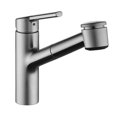 Luna Single Handle Pull-Out Spray Kitchen Faucet Stainless Steel