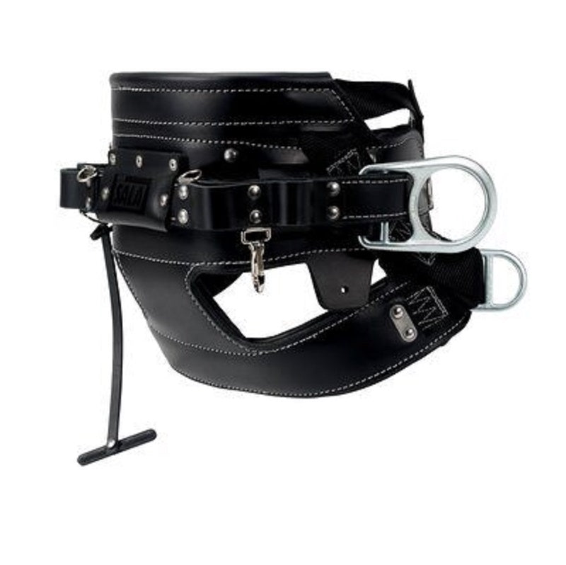 DBI Sala Seat-Belt 4D Lineman Tongue Buckle Belt D29 with Top-Grain Leather & Contoured Seat Pad