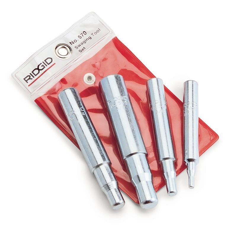 Swaging Tool Set 4-Pc 1/4", 3/8", 1/2", 5/8" in Vinyl Pouch Model 570