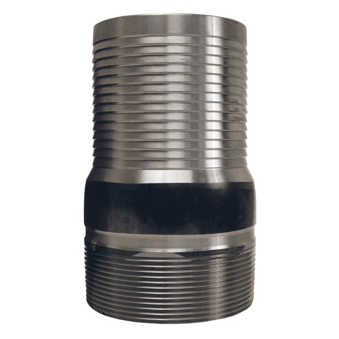 NIPPLE 2-1/2 UNPLATED STEEL ST30 KING COMBINATION - M THREAD X HOSE