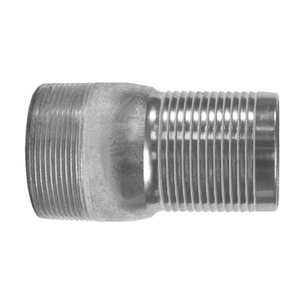 NIPPLE 3 UNPLATED STEEL ST35 KING COMBINATION - M THREAD X HOSE